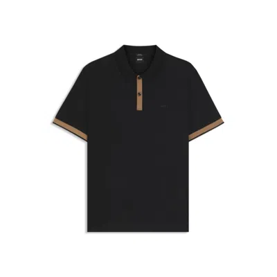 Hugo Boss Slim-fit Polo Shirt In Mercerized Stretch-cotton Piqué