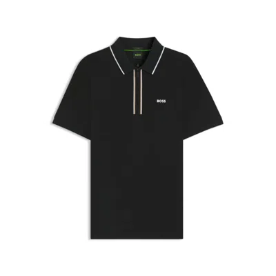 Hugo Boss Slim-fit Polo Shirt In Quick-dry Stretch Cotton