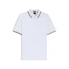 Hugo Boss Boss Parlay 190 Polo T Shirt White In Brown