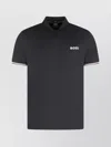 Hugo Boss Active Slim-fit Knit Polo With Moisture Management In Black
