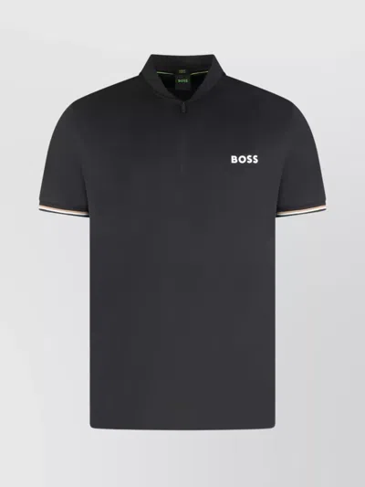 HUGO BOSS SLIM FIT POLO SHIRT IN TECHNICAL FABRIC