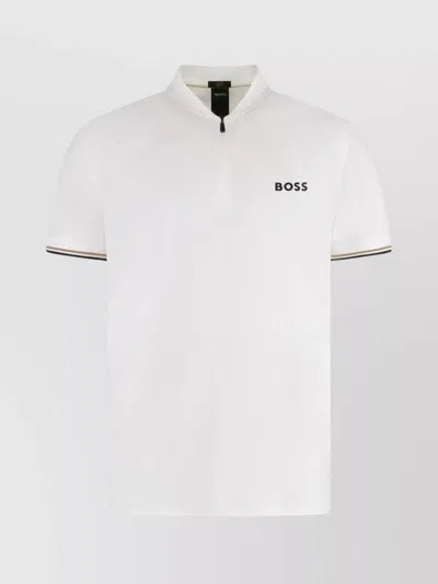 Hugo Boss Slim Fit Polo Shirt In Technical Fabric