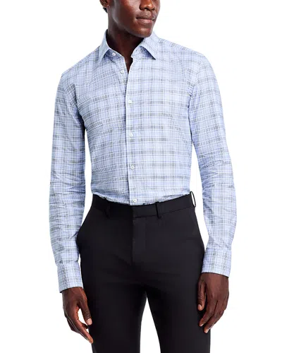 Hugo Boss Slim Fit Printed Dress Shirt In Light Blue