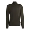 Hugo Boss Slim-fit Rollneck Sweater In Virgin Wool In Green