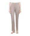 Hugo Boss Slim-fit Satin Trousers In Nude