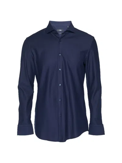 Pre-owned Hugo Boss Slim Fit Shirt In Blue