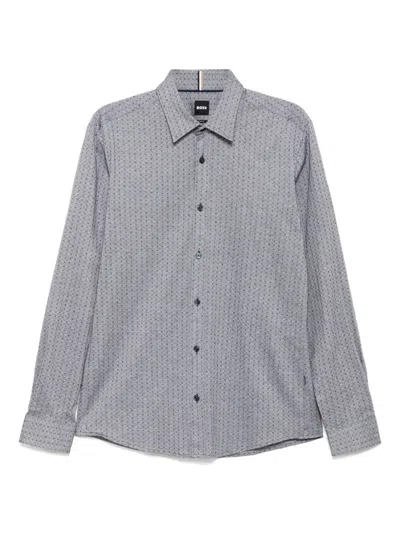 Hugo Boss Slim-fit Shirt In Grey