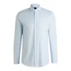 Hugo Boss Boss Hank Slim Fit Stripe Dress Shirt In Blue