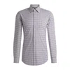 Hugo Boss Slim-fit Shirt In Checked Performance-stretch Material In Pink