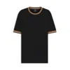 Hugo Boss Slim-fit Shirt In Dobby Cotton With Contrast Trims In Black