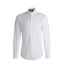 Hugo Boss Slim-fit Shirt In Easy-iron Cotton Poplin In White