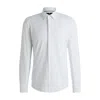 Hugo Boss Slim-fit Shirt In Printed Performance-stretch Fabric In Multi