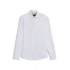Hugo Boss Slim-fit Shirt In Italian-made Performance-stretch Fabric In White