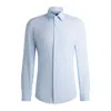 HUGO BOSS SLIM-FIT SHIRT IN MICRO-STRUCTURED PERFORMANCE-STRETCH JERSEY
