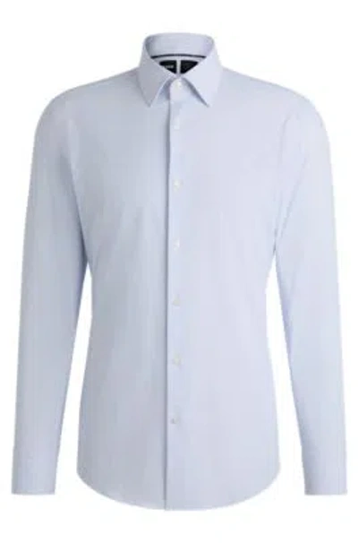 HUGO BOSS SLIM-FIT SHIRT IN PERFORMANCE-STRETCH DOBBY