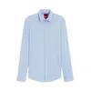 Hugo Boss Slim-fit Shirt In Performance-stretch Jersey In Blue