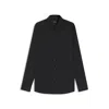 Hugo Boss Slim-fit Shirt In Performance-stretch Cotton-blend Jersey In Black