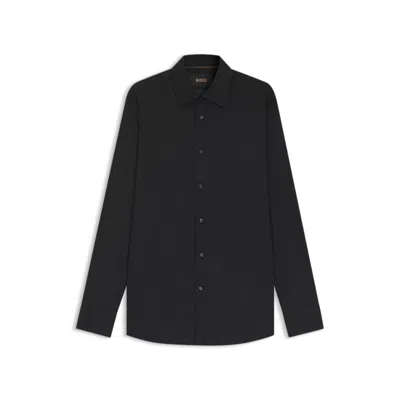 HUGO BOSS SLIM-FIT SHIRT IN STRETCH COTTON POPLIN