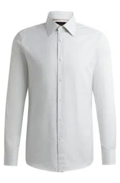 HUGO BOSS SLIM-FIT SHIRT IN STRIPED COTTON