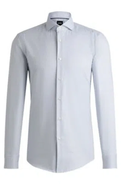 HUGO BOSS SLIM-FIT SHIRT IN STRUCTURED COTTON