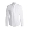 Hugo Boss Hank Slim Fit Solid Dress Shirt In White