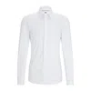 Hugo Boss Hank Slim Fit Solid Dress Shirt In White