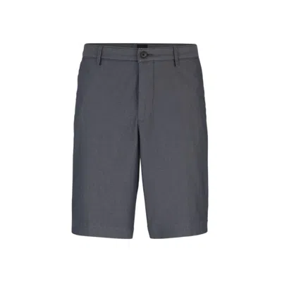 Hugo Boss Boss Cotton Bermuda Shorts In Dark Blue