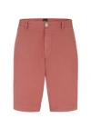 Hugo Boss Slim-fit Shorts In Stretch-cotton Gabardine In Light Pink
