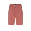 Hugo Boss Slim-fit Shorts In Stretch-cotton Gabardine In Light Pink
