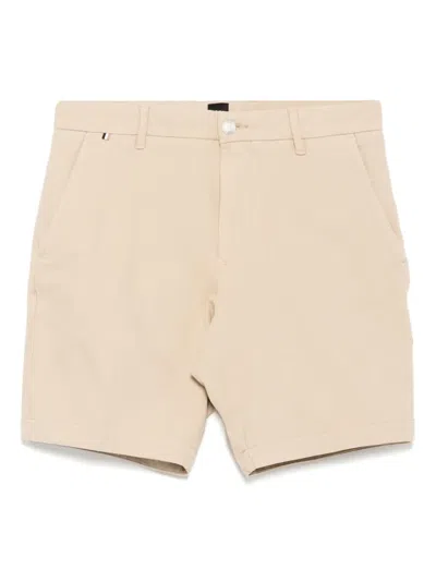 Hugo Boss Slim-fit Shorts In Neutrals