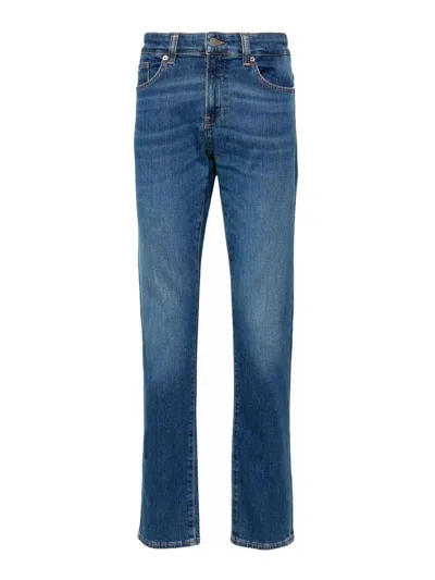 Hugo Boss Delaware Slim-fit Jeans In Blue Comfort-stretch Denim In Dark Blue