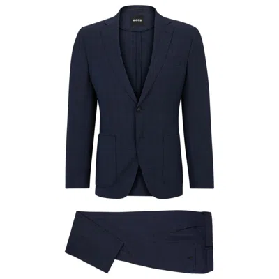 Hugo Boss Slim-fit Suit In Dark Blue