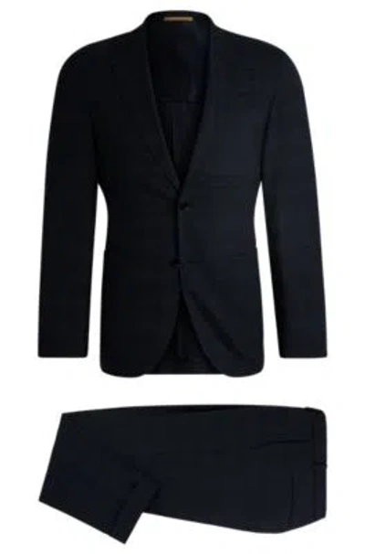 HUGO BOSS SLIM-FIT SUIT IN A CHECKED WOOL BLEND