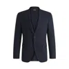 Hugo Boss Slim-fit Suit In A Performance-stretch Wool Blend In Blue