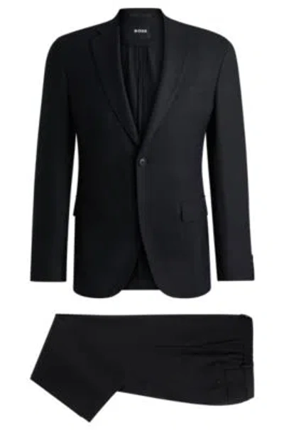 HUGO BOSS SLIM-FIT SUIT IN MICRO-PATTERNED PERFORMANCE FABRIC