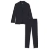 Hugo Boss Slim-fit Suit In Micro-patterned Stretch Fabric In Blue