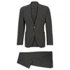 Hugo Boss Slim-fit Suit In Micro-patterned Virgin Wool In Grey