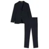 Hugo Boss Slim-fit Suit In Wool And Silk In Black