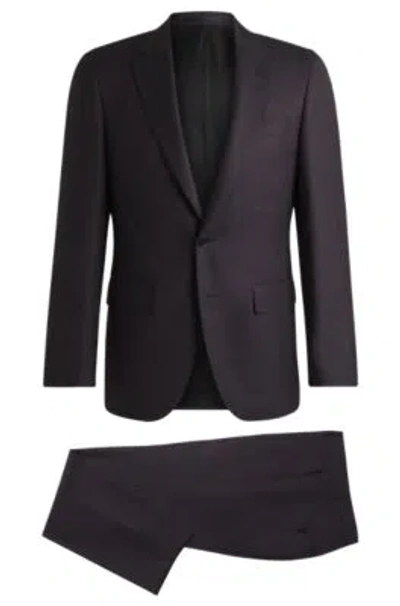 HUGO BOSS SLIM-FIT SUIT IN WOOL AND SILK