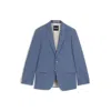 Hugo Boss Slim-fit Suit Jacket In Virgin-wool Serge In Blue