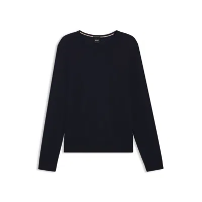 Hugo Boss Regular-fit Sweater With Funnel Neck In Pure Cashmere In Black