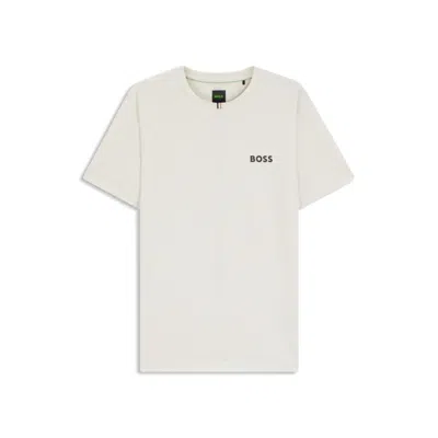 HUGO BOSS SLIM-FIT T-SHIRT IN STRETCH PIQUÉ WITH ODOR CONTROL