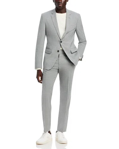 Hugo Boss Slim Fit Textured Suit In Silver