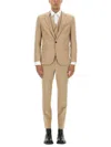 Hugo Boss Tailored Suit With Notch Lapel And Single-breasted In Brown
