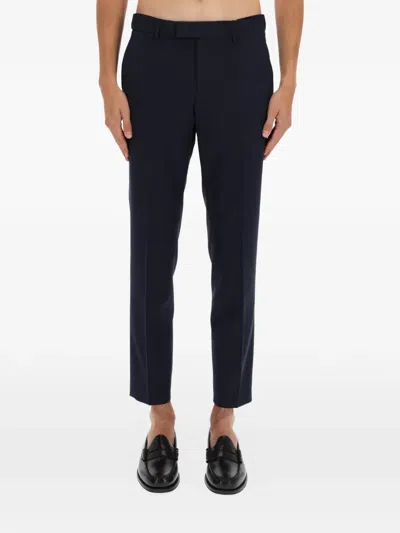 Hugo Boss Slim-fit Trousers In Blue