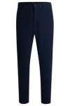 Hugo Boss Slim-fit Trousers In Dark Blue