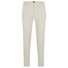 Hugo Boss Slim-fit Chinos In Stretch-cotton Gabardine In White