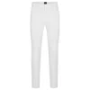 Hugo Boss Slim-fit Trousers In A Cotton Blend With Stretch In White