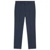 Hugo Boss Slim-fit Trousers In Patterned Stretch Fabric In Blue