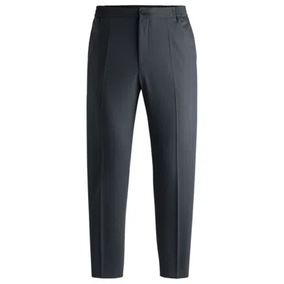 HUGO BOSS SLIM-FIT TROUSERS IN PATTERNED STRETCH TWILL